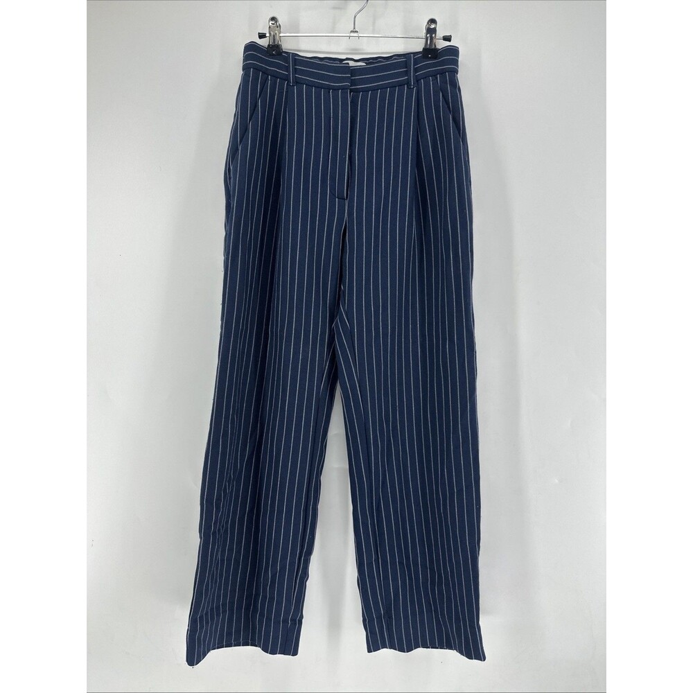 Abercrombie & Fitch Tall Sloane Tailored Pinstripe Wide Leg Trouser Pant 26S